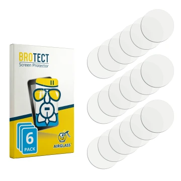 Vorderseite einer Produktverpackung mit dem Markenlogo BROTECT. Daneben ist der zugehörige Displayschutz.