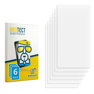 Vorderseite einer Produktverpackung mit dem Markenlogo BROTECT. Daneben ist der zugehörige Displayschutz.