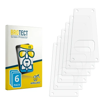Vorderseite einer Produktverpackung mit dem Markenlogo BROTECT. Daneben ist der zugehörige Displayschutz.