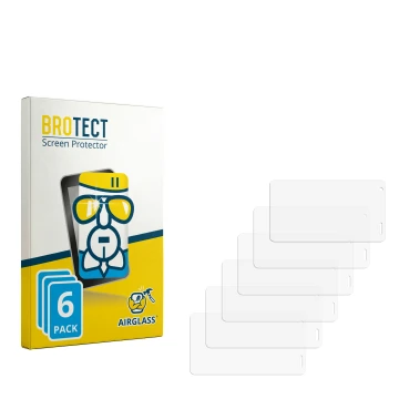 Vorderseite einer Produktverpackung mit dem Markenlogo BROTECT. Daneben ist der zugehörige Displayschutz.