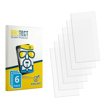 Vorderseite einer Produktverpackung mit dem Markenlogo BROTECT. Daneben ist der zugehörige Displayschutz.