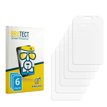 Vorderseite einer Produktverpackung mit dem Markenlogo BROTECT. Daneben ist der zugehörige Displayschutz.