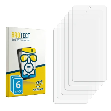 Vorderseite einer Produktverpackung mit dem Markenlogo BROTECT. Daneben ist der zugehörige Displayschutz.