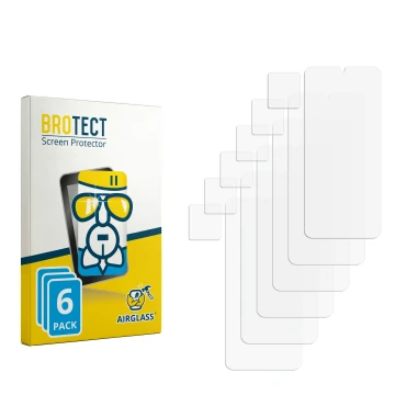 Vorderseite einer Produktverpackung mit dem Markenlogo BROTECT. Daneben ist der zugehörige Displayschutz.