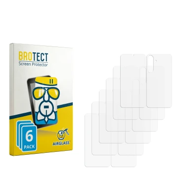 Vorderseite einer Produktverpackung mit dem Markenlogo BROTECT. Daneben ist der zugehörige Displayschutz.