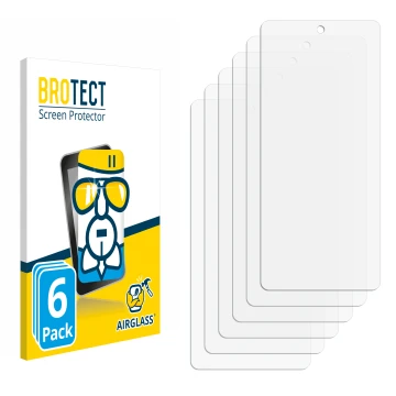 Vorderseite einer Produktverpackung mit dem Markenlogo BROTECT. Daneben ist der zugehörige Displayschutz.