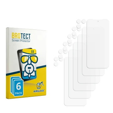 Vorderseite einer Produktverpackung mit dem Markenlogo BROTECT. Daneben ist der zugehörige Displayschutz.