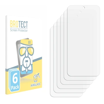Vorderseite einer Produktverpackung mit dem Markenlogo BROTECT. Daneben ist der zugehörige Displayschutz.
