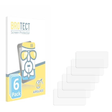 Vorderseite einer Produktverpackung mit dem Markenlogo BROTECT. Daneben ist der zugehörige Displayschutz.