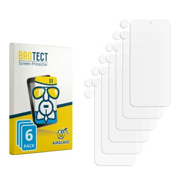 Vorderseite einer Produktverpackung mit dem Markenlogo BROTECT. Daneben ist der zugehörige Displayschutz.