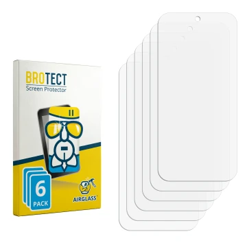 Vorderseite einer Produktverpackung mit dem Markenlogo BROTECT. Daneben ist der zugehörige Displayschutz.