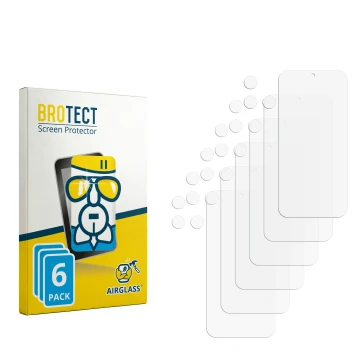 Vorderseite einer Produktverpackung mit dem Markenlogo BROTECT. Daneben ist der zugehörige Displayschutz.