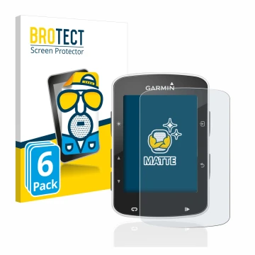 Vorderseite einer Produktverpackung mit dem Markenlogo BROTECT. Daneben ist das Gerät Garmin Edge 520 mit dem zugehörigen Disp