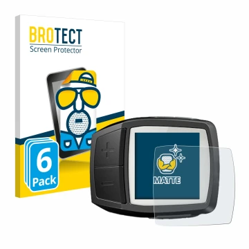 Vorderseite einer Produktverpackung mit dem Markenlogo BROTECT. Daneben ist das Gerät Bosch Purion mit dem zugehörigen Display