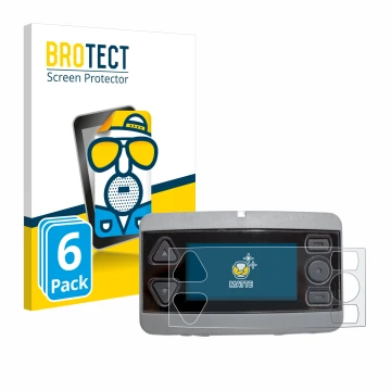 Vorderseite einer Produktverpackung mit dem Markenlogo BROTECT. Daneben ist das Gerät Airbus P8GR mit dem zugehörigen Displays