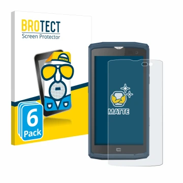 Vorderseite einer Produktverpackung mit dem Markenlogo BROTECT. Daneben ist das Gerät Crosscall Core X3 mit dem zugehörigen Di