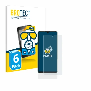 Vorderseite einer Produktverpackung mit dem Markenlogo BROTECT. Daneben ist das Gerät Huawei P30 mit dem zugehörigen Displaysc