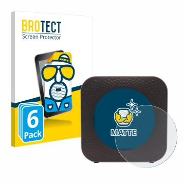 Vorderseite einer Produktverpackung mit dem Markenlogo BROTECT. Daneben ist das Gerät Netgear Nighthawk M1 mit dem zugehörigen