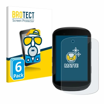 Vorderseite einer Produktverpackung mit dem Markenlogo BROTECT. Daneben ist das Gerät Garmin Edge 830 mit dem zugehörigen Disp