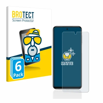 Vorderseite einer Produktverpackung mit dem Markenlogo BROTECT. Daneben ist das Gerät Xiaomi Redmi Note 9S mit dem zugehörigen