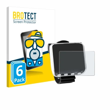 Vorderseite einer Produktverpackung mit dem Markenlogo BROTECT. Daneben ist das Gerät Mares Genius mit dem zugehörigen Display