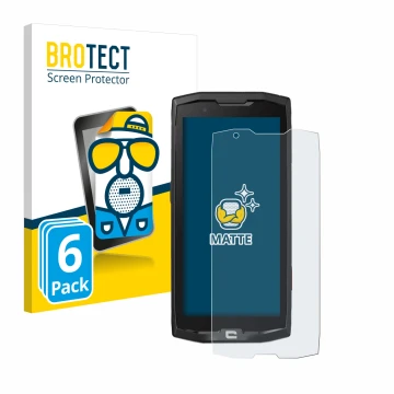 Vorderseite einer Produktverpackung mit dem Markenlogo BROTECT. Daneben ist das Gerät Crosscall Core X4 mit dem zugehörigen Di