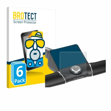 Vorderseite einer Produktverpackung mit dem Markenlogo BROTECT. Daneben ist das Gerät Motocaddy M5 GPS Electric Trolley mit de