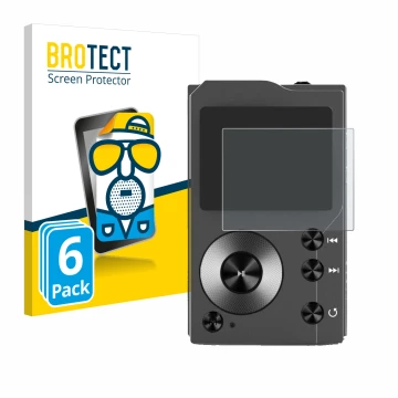 Vorderseite einer Produktverpackung mit dem Markenlogo BROTECT. Daneben ist das Gerät Surfans F20 mit dem zugehörigen Displays