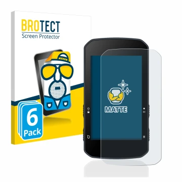 Vorderseite einer Produktverpackung mit dem Markenlogo BROTECT. Daneben ist das Gerät Bryton Rider 750 mit dem zugehörigen Dis