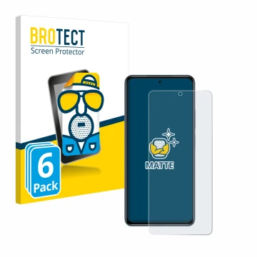 Vorderseite einer Produktverpackung mit dem Markenlogo BROTECT. Daneben ist das Gerät Xiaomi Poco F3 mit dem zugehörigen Displ