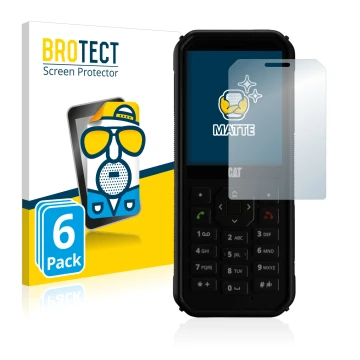 Vorderseite einer Produktverpackung mit dem Markenlogo BROTECT. Daneben ist das Gerät Caterpillar Cat B40 mit dem zugehörigen 