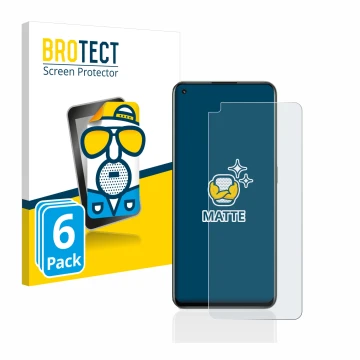 Vorderseite einer Produktverpackung mit dem Markenlogo BROTECT. Daneben ist das Gerät realme GT 2 Pro mit dem zugehörigen Disp