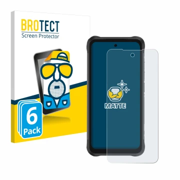 Vorderseite einer Produktverpackung mit dem Markenlogo BROTECT. Daneben ist das Gerät Umidigi Bison GT2 Pro 5G mit dem zugehör