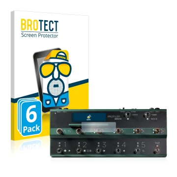Vorderseite einer Produktverpackung mit dem Markenlogo BROTECT. Daneben ist das Gerät Kemper Profiler Remote mit dem zugehörig