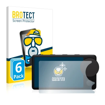 Vorderseite einer Produktverpackung mit dem Markenlogo BROTECT. Daneben ist das Gerät Spotify Car Thing mit dem zugehörigen Di