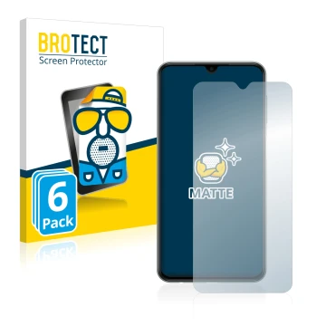 Vorderseite einer Produktverpackung mit dem Markenlogo BROTECT. Daneben ist das Gerät Samsung Galaxy M33 mit dem zugehörigen D