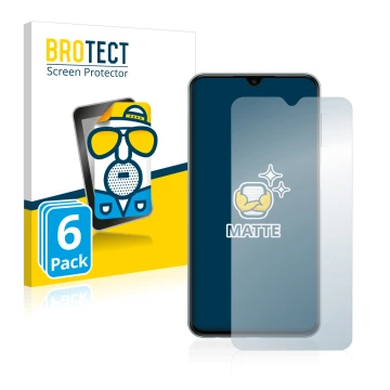 Vorderseite einer Produktverpackung mit dem Markenlogo BROTECT. Daneben ist das Gerät Samsung Galaxy M23 mit dem zugehörigen D