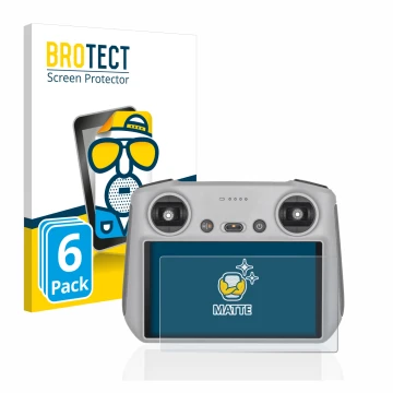 Vorderseite einer Produktverpackung mit dem Markenlogo BROTECT. Daneben ist das Gerät DJI RC Controller mit dem zugehörigen Di