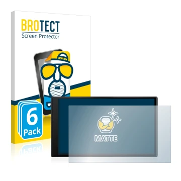 Vorderseite einer Produktverpackung mit dem Markenlogo BROTECT. Daneben ist das Gerät Garmin dezl LGV610 mit dem zugehörigen D