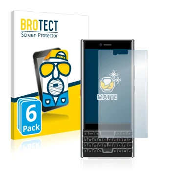 Vorderseite einer Produktverpackung mit dem Markenlogo BROTECT. Daneben ist das Gerät Unihertz Titan Slim mit dem zugehörigen 