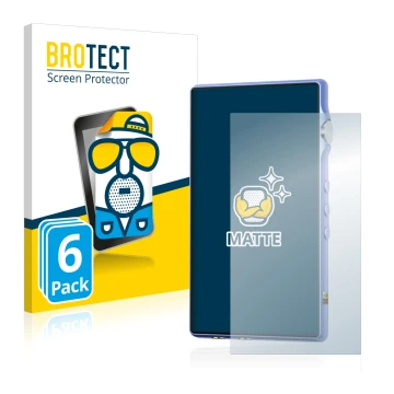 Vorderseite einer Produktverpackung mit dem Markenlogo BROTECT. Daneben ist das Gerät iBasso DX170 mit dem zugehörigen Display