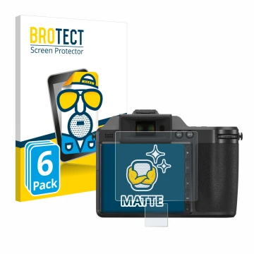 Vorderseite einer Produktverpackung mit dem Markenlogo BROTECT. Daneben ist das Gerät Hasselblad X2D 100C mit dem zugehörigen 