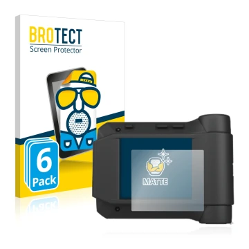 Vorderseite einer Produktverpackung mit dem Markenlogo BROTECT. Daneben ist das Gerät Swissphone s.Quad X35 mit dem zugehörige