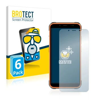 Vorderseite einer Produktverpackung mit dem Markenlogo BROTECT. Daneben ist das Gerät Ulefone Power Armor 16 Pro mit dem zugeh