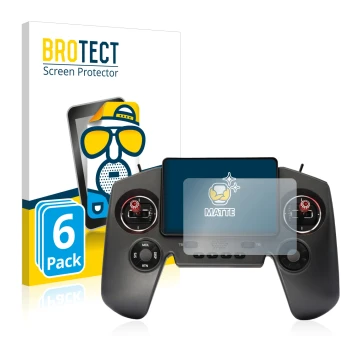 Vorderseite einer Produktverpackung mit dem Markenlogo BROTECT. Daneben ist das Gerät FrSky Twin Lite mit dem zugehörigen Disp