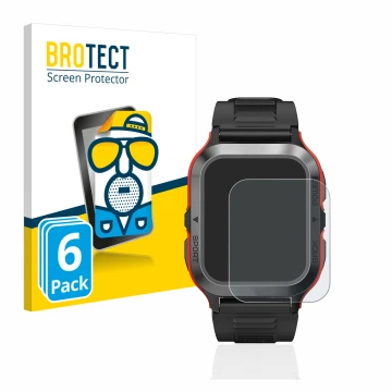 Vorderseite einer Produktverpackung mit dem Markenlogo BROTECT. Daneben ist das Gerät Kospet Tank M2 mit dem zugehörigen Displ
