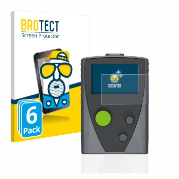 Vorderseite einer Produktverpackung mit dem Markenlogo BROTECT. Daneben ist das Gerät Swissphone Boss 915 mit dem zugehörigen 