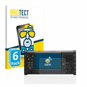 Vorderseite einer Produktverpackung mit dem Markenlogo BROTECT. Daneben ist das Gerät Xiegu X6100 HF-Transceiver mit dem zugeh
