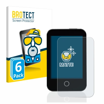 Vorderseite einer Produktverpackung mit dem Markenlogo BROTECT. Daneben ist das Gerät Medtrum Touchcare nano CGM mit dem zugeh