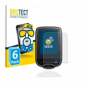 Vorderseite einer Produktverpackung mit dem Markenlogo BROTECT. Daneben ist das Gerät Freestyle Libre 3 mit dem zugehörigen Di